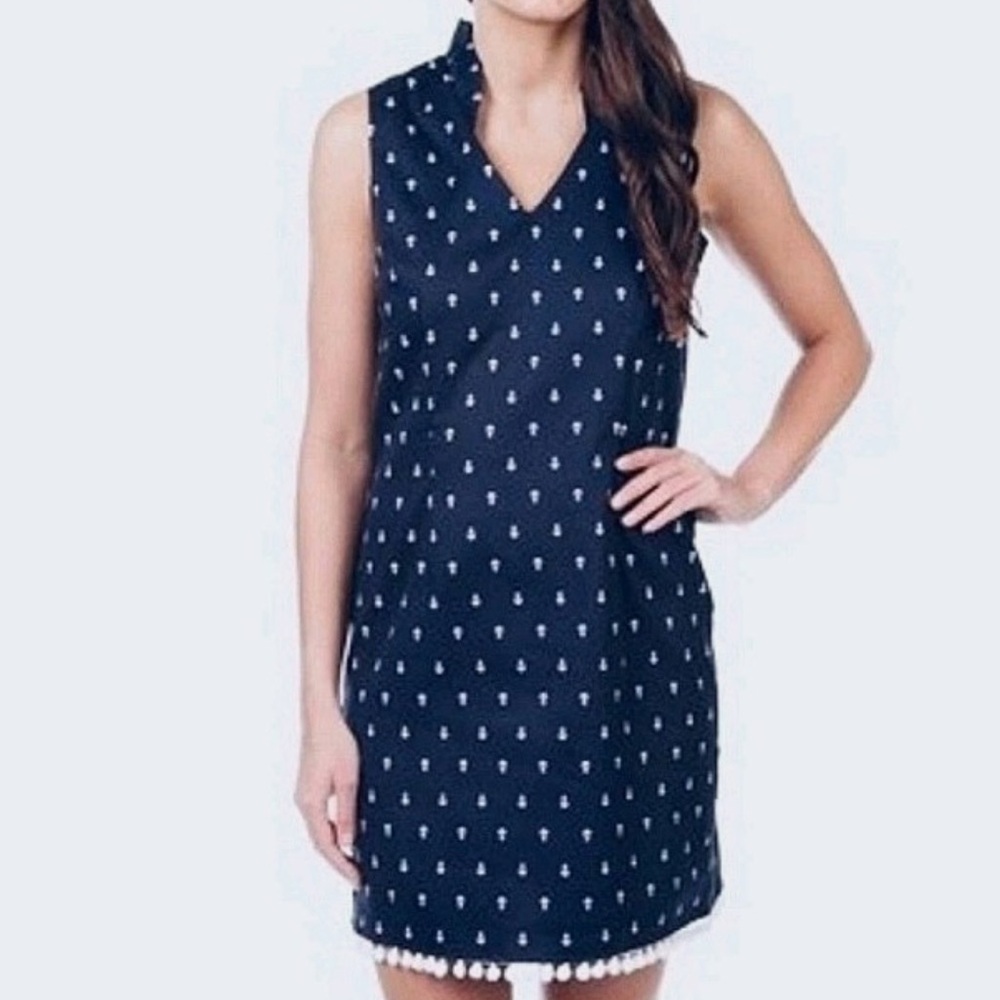 Chetta B Navy Anchor ⚓️ Mini Dress